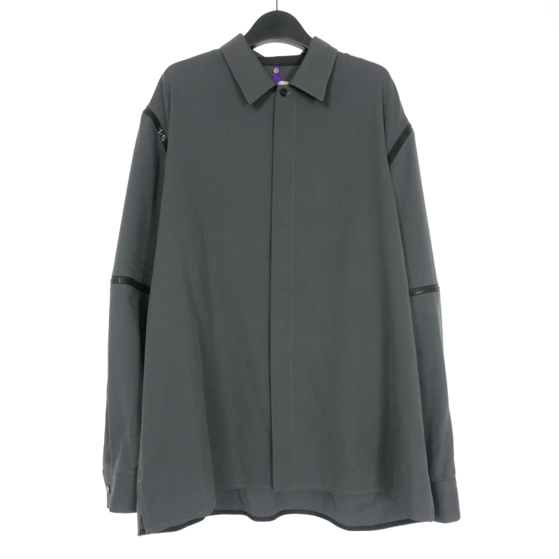 オーエーエムシー OAMC 23AW MODULAR SHIRT ジッパーデザインシャツ 