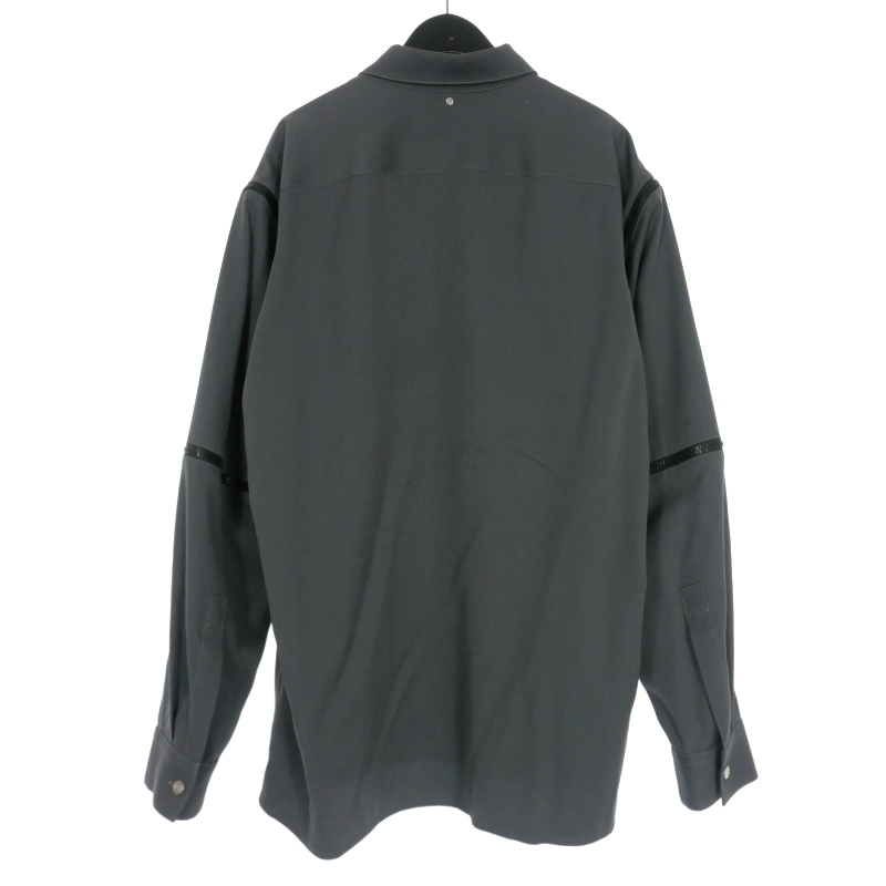 オーエーエムシー OAMC 23AW MODULAR SHIRT ジッパーデザインシャツ 