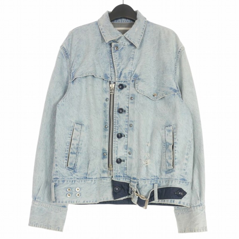 タム TAMME 23AW CRACKS BLEACH DENIM B.D JACKET ブリーチ デニム 