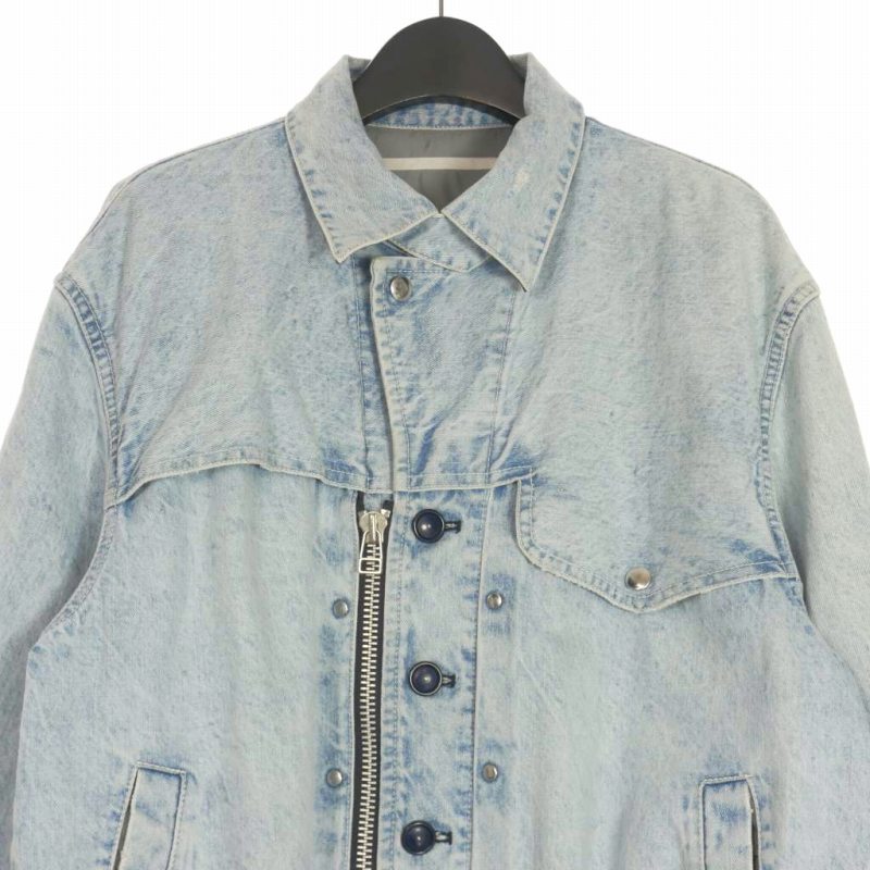 タム TAMME 23AW CRACKS BLEACH DENIM B.D JACKET ブリーチ デニム 