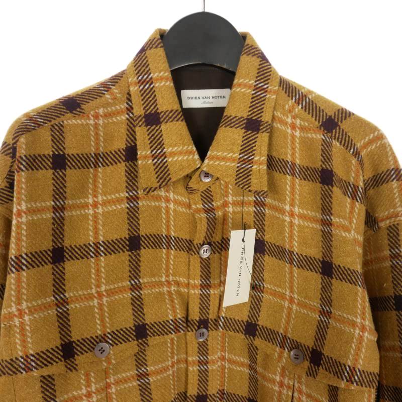 DRIES VAN NOTEN 長袖シャツ チェック柄 DRIES VAN NOTEN ドリスヴァンノッテン チェック柄 長袖シャツ M