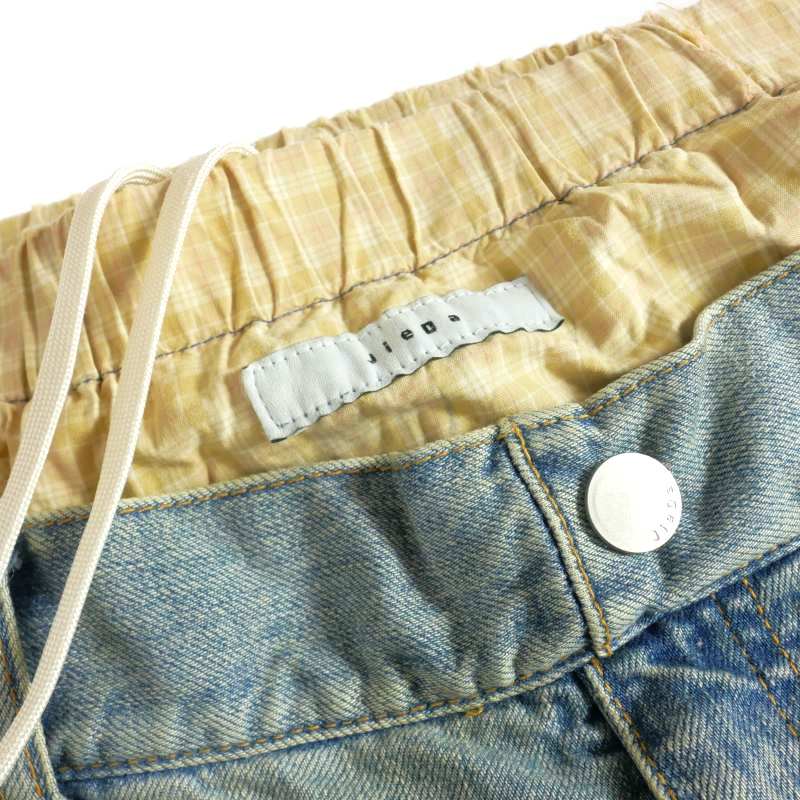 ジエダ Jieda 23SS W WAIST DENIM ダブルウエスト ワイドデニムパンツ 