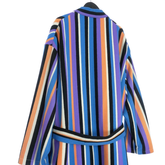 未使用品 ワコマリア WACKO MARIA 23AW STRIPED GOWN COAT ストライプ