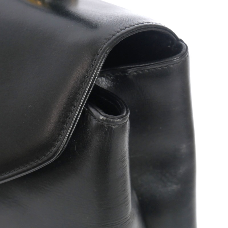 バリー BALLY Lock Me トップハンドルバッグ レザー 鞄 ブラック 黒  