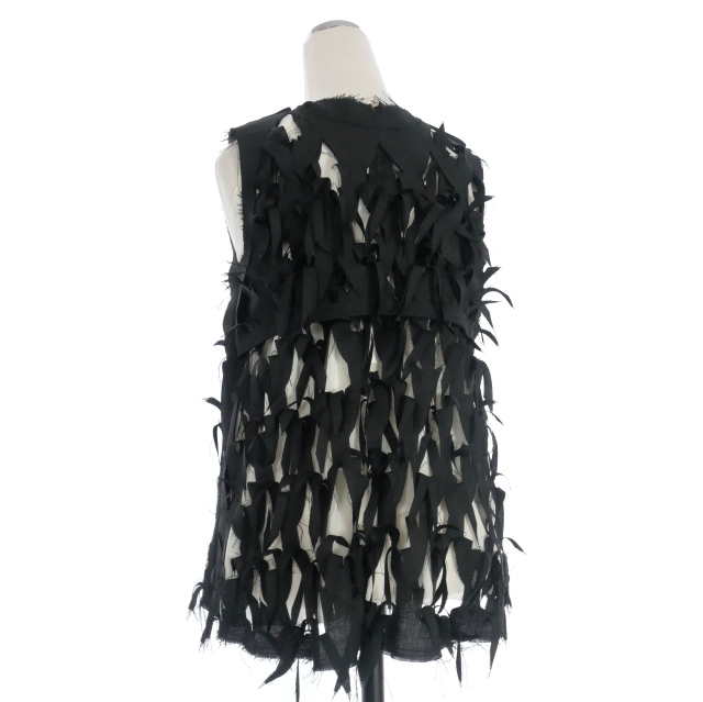 未使用品 メゾンマルジェラ 1 Maison Margiela 1 22SS Bird teck ノースリーブシャツ ブラウス 36 ブラック 黒 S51NC0617 国内正規 未使用品 メゾンマルジェラ 1 Maison Margiela 1 22SS Bird teck