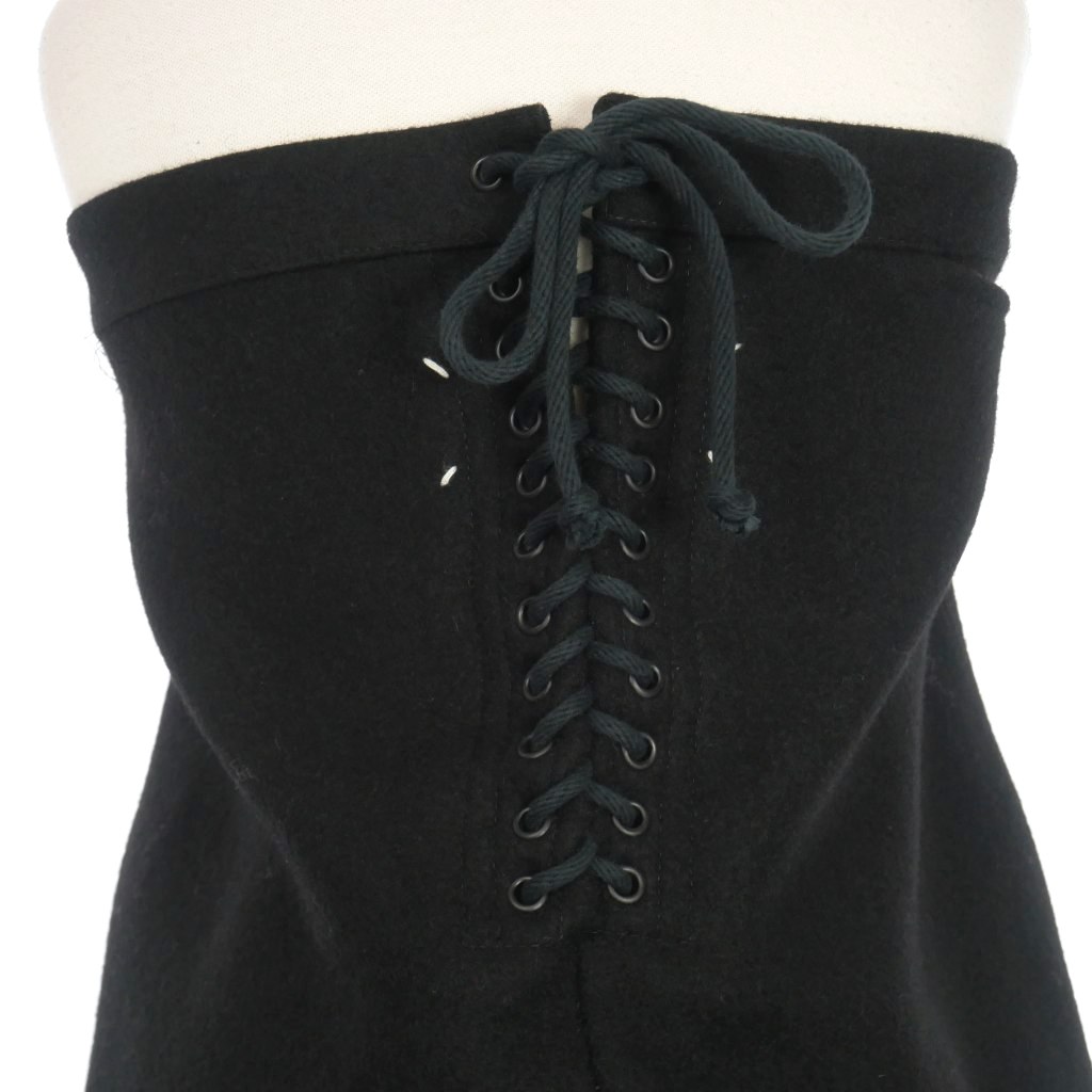【中古】メゾンマルジェラ Maison Margiela 22AW セーラーデザイン ビスチェ コルセット 40 ブラック 黒 SI0NT0003 メゾンマルジェラ Maison Margiela 22AW セーラーデザイン ビスチェ