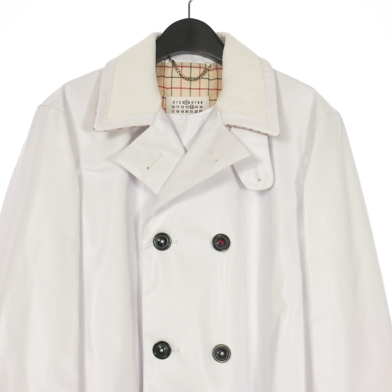 未使用品 メゾンマルジェラ Maison Margiela 22AW Chalk PVC トレンチ