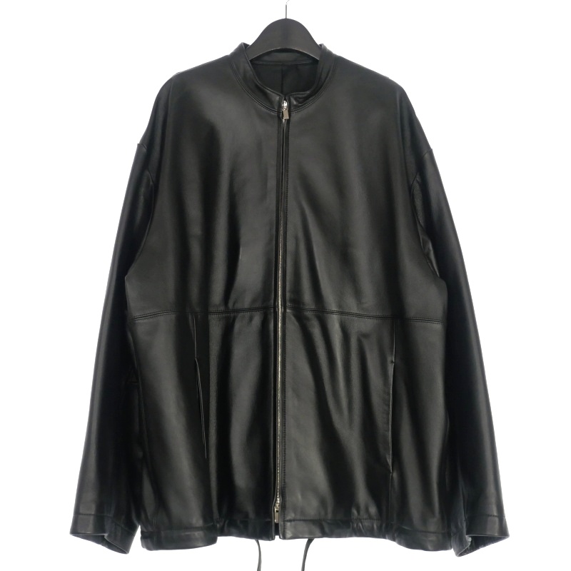 シュタイン stein 22SS OVERSIZED LEATHER ZIP JACKET オーバーサイズ 