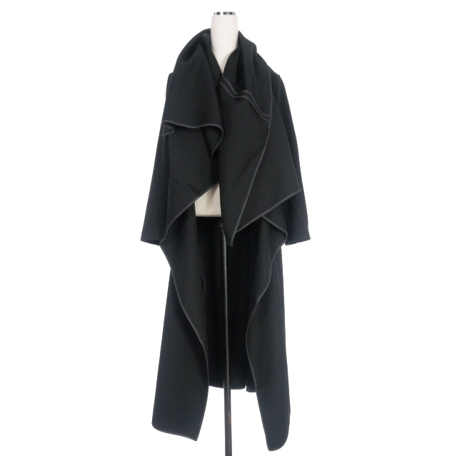 【極美品】Black Comme des Garcon ロングコート　黒　XS COMME des GARCONS(コムデギャルソン) 総柄コート ブラック