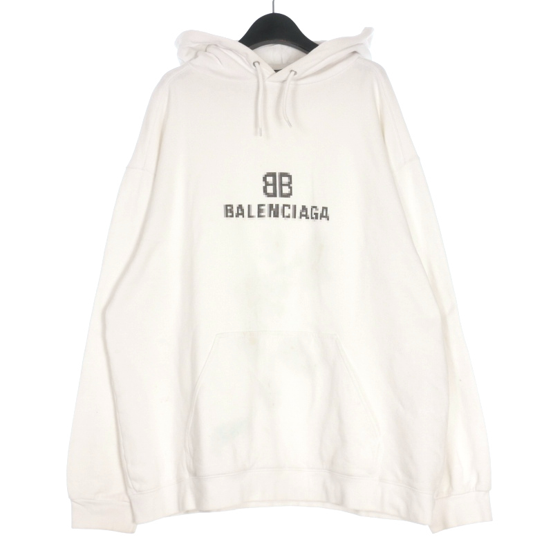 バレンシアガ BALENCIAGA BBロゴ オーバーサイズフーディ バレンシアガ BALENCIAGA BBロゴ オーバーサイズフーディ