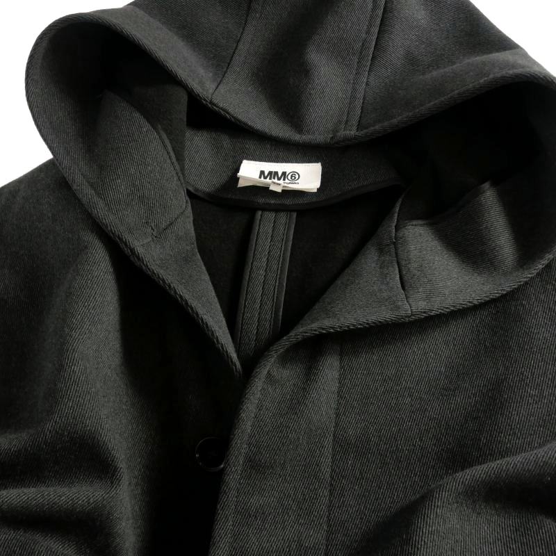 MM6 Maison Margiela黒ウールジャケット　ウールコート MM6 Maison Margiela(エムエムシックス)Kids & Junior ウールブレンド