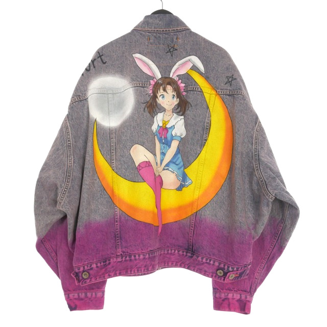 ダブレット doublet 25SS ANIME HAND-PAINTING DENIM JACKET デニム 