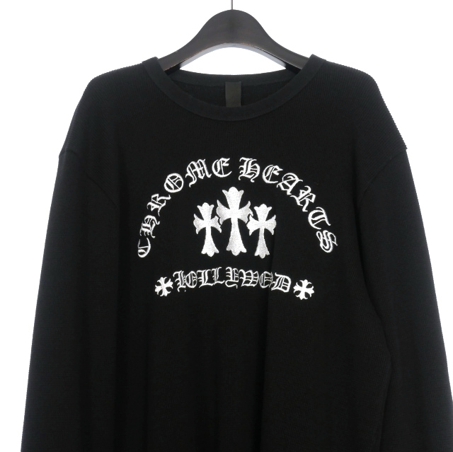 クロムハーツ CHROME HEARTS Y NOT Cemetery Cross Thermal L/S Tee