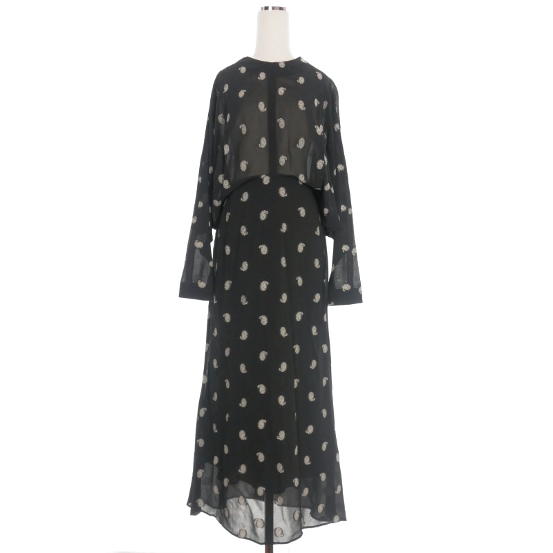 マメクロゴウチ Mame Kurogouchi 21AW Paisley Jacquard Classic Dress 