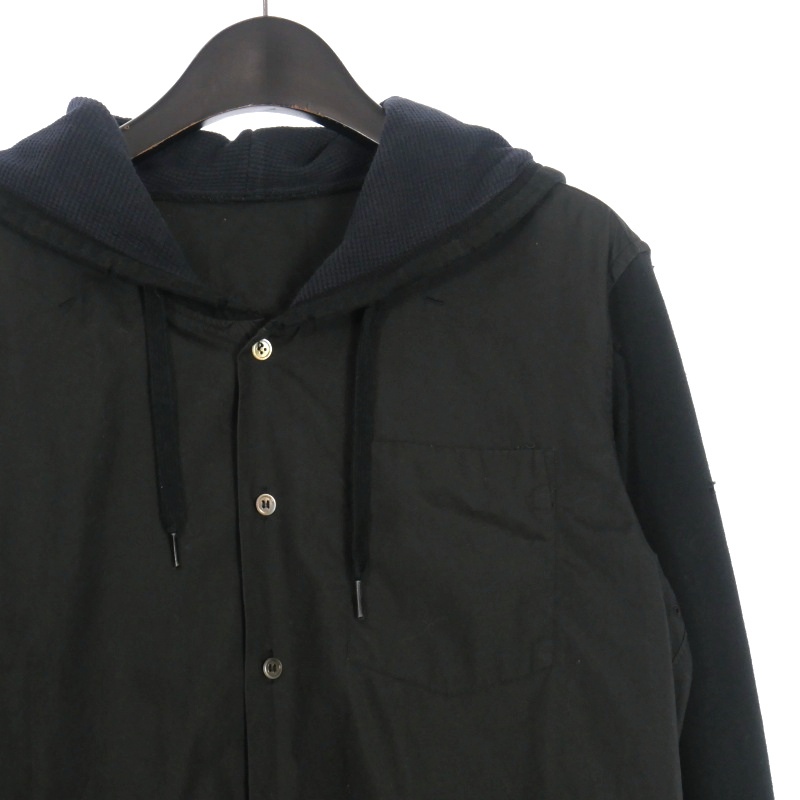 BLACK COMME des GARÇONS フード付きシャツ S Supreme×COMME des GARCONS SHIRT 17SS「Fishtail Parka