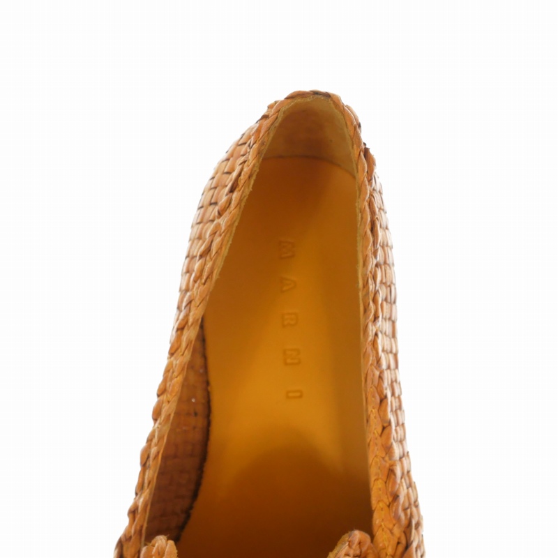 MARNI 24SS バンビ ローファー ウーブン 41キャメル MARNI 24SS バンビ ローファー ウーブン 41キャメル