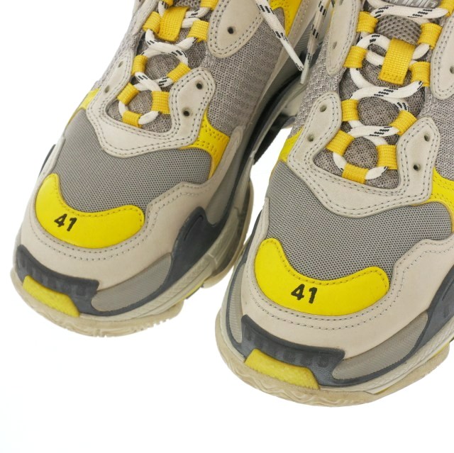 Balenciaga スニーカー 41 イエロー/グレー バレンシアガ BALENCIAGA Triple S トリプルS スニーカー 靴 41