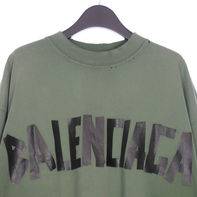 バレンシアガ BALENCIAGA 23SS Tape Type テープタイプロゴ Tシャツ 