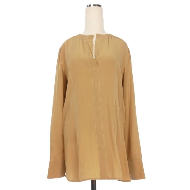 マルニ MARNI シルク スキッパーシャツ ブラウス長袖 38 ベージュ CAMAV35M00TSC66 レディース マルニ MARNI シルク スキッパーシャツ ブラウス長袖 38