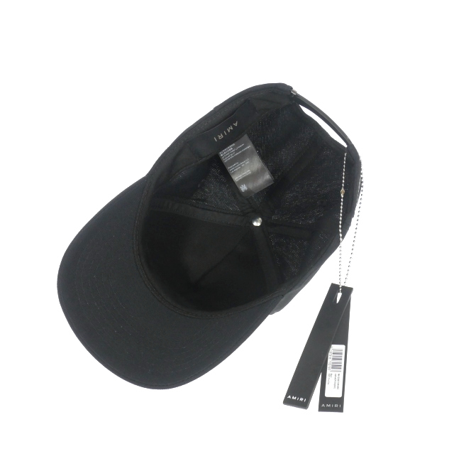 AMIRI アミリ コットン フルキャンバス トラッカーキャップ ブラック