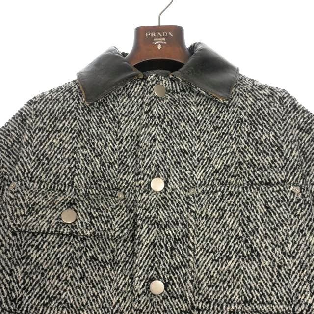 PRADA グレー系チェックジャケット PRADA グレー系チェックジャケット Prada チェック トップ
