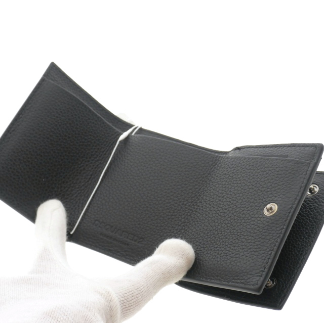 未使用品 ディースクエアード DSQUARED2 23AW BOB TRI-FOLD WALLET