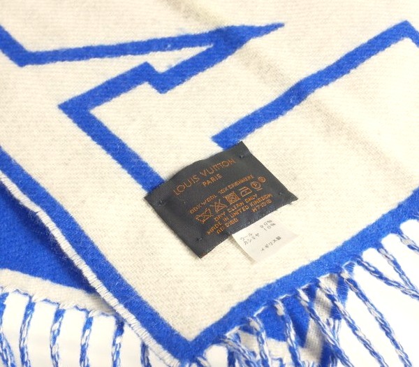 Louis Vuitton ネイビー マフラー M70812 LOUIS VUITTON ルイ