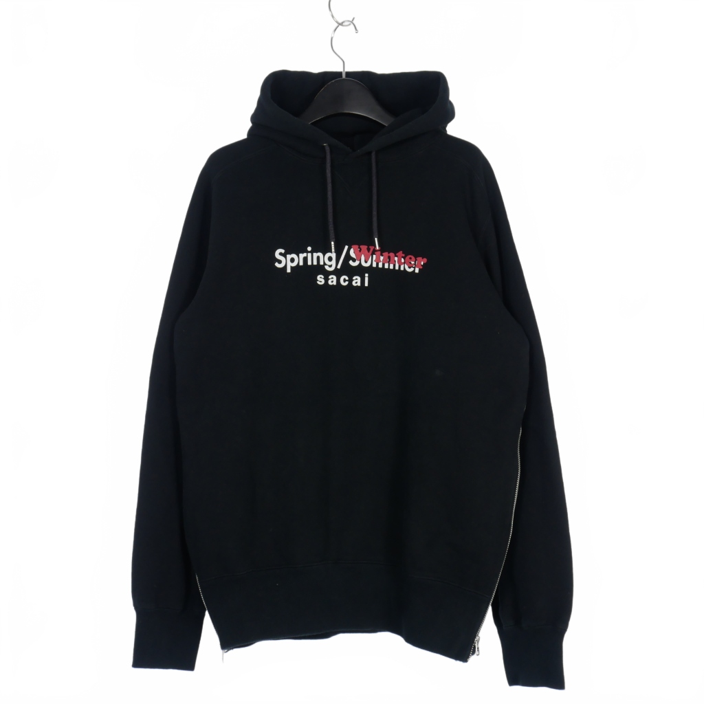サカイ sacai 19ss Spring Winter ロゴ プルオーバー パーカー 