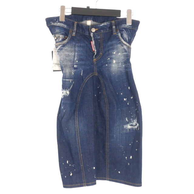 DSQUARED2 デニム ワンピース XS ディースクエアード ディースク DSQUARED2 デニム ワンピース XS ディースクエアード ディースク