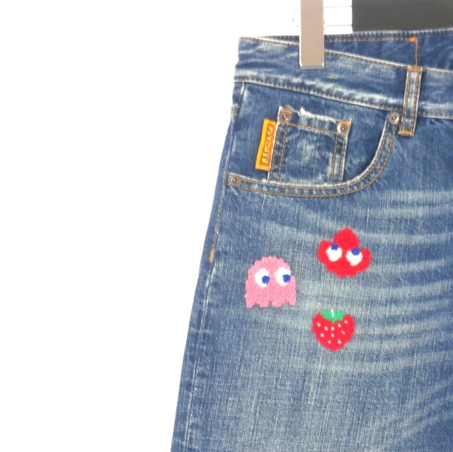 タグ付き未使用 DSQUARED2 デニム パンツ ジーンズ 刺繍 ホワイト タグ付き未使用 DSQUARED2 デニム パンツ ジーンズ 刺繍
