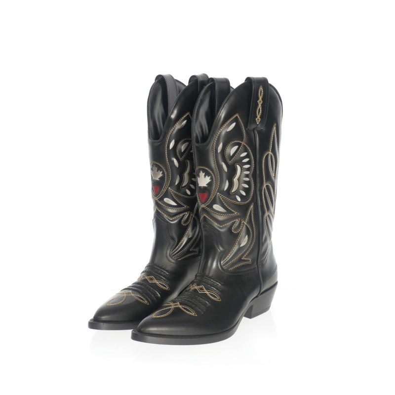 未使用品 ディースクエアード DSQUARED2 23AW Heeled Boots 刺繍 