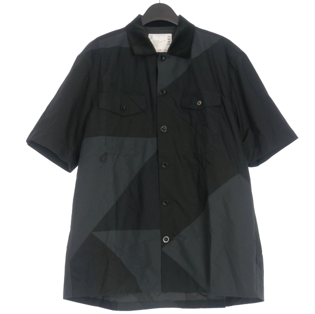 未使用品 サカイ sacai 21SS Hank Willis Thomas Solid Mix Shirt 裏地
