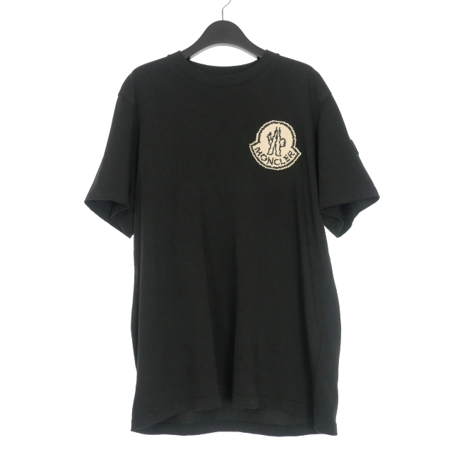 MONCLER ピクセルロゴ Tシャツ 24SS ブラック M MONCLER ピクセルロゴ Tシャツ 24SS ブラック M | Tシャツ