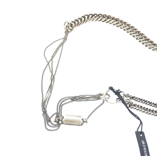 ANN DEMEULEMEESTER チェーンネックレス ANN DEMEULEMEESTER】5連ジップチェーンネックレス | ブランド