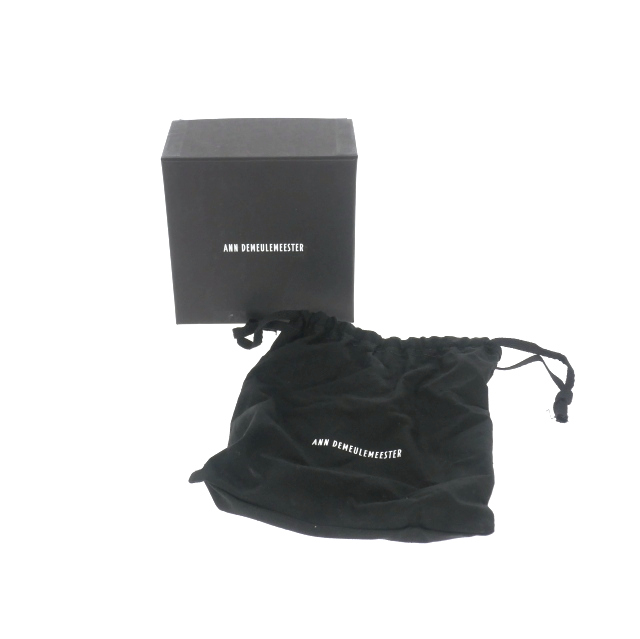 ANN DEMEULMEESTER ブラックレザーベルト M Ann Demeulemeester Black Leather Belt - size L ○ Labellov