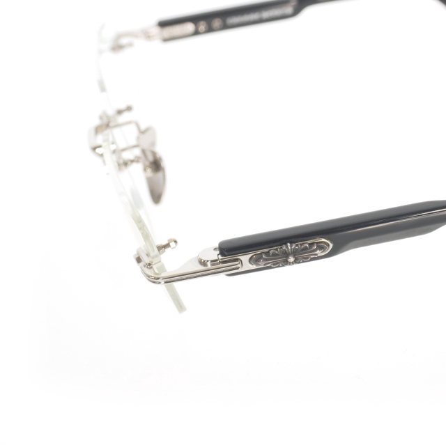 クロムハーツ CHROME HEARTS DEEP 1 フローラルクロス リムレス 眼鏡