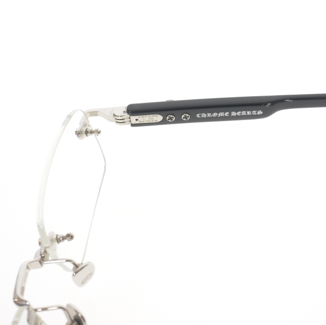 クロムハーツ CHROME HEARTS DEEP 1 フローラルクロス リムレス 眼鏡 