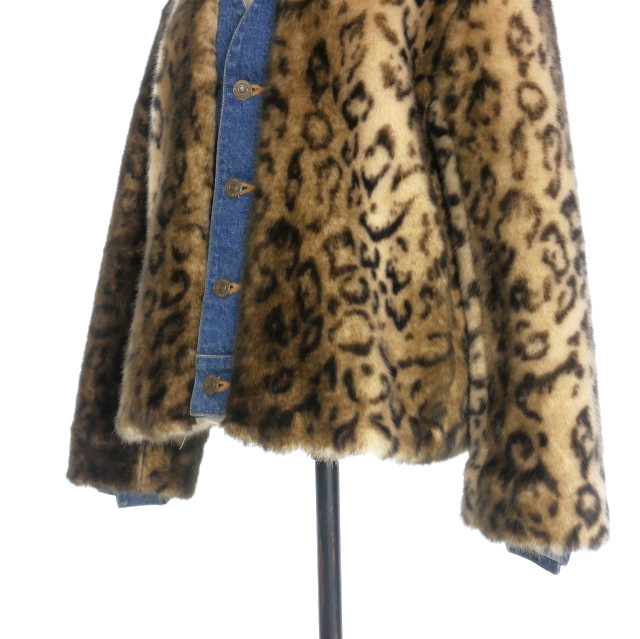 TOGA PULLA レオパードデニムジャケット トーガ プルラ TOGA PULLA レオパードデニムジャケット ドッキング