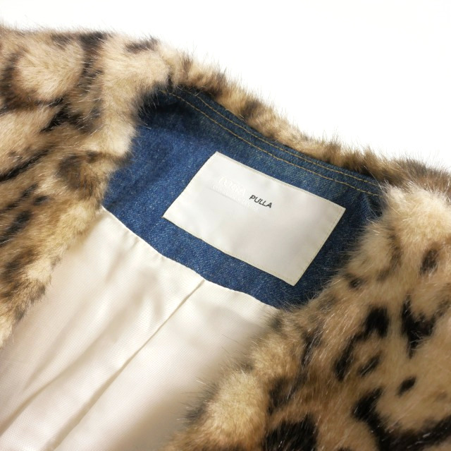 トーガ プルラ TOGA PULLA レオパードデニムジャケット ドッキング