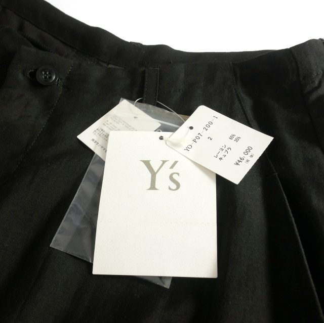 未使用品 ワイズ Y's ヨウジヤマモト レーヨンキュプラ ワイド 未使用品 ワイズ Y's ヨウジヤマモト レーヨンキュプラ ワイド
