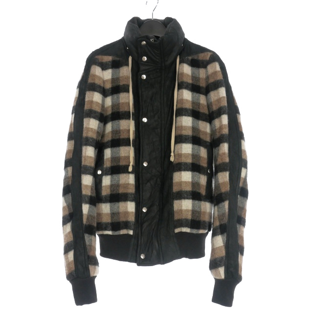 リックオウエンス Rick Owens Dustulator Hooded Jacket チェック柄