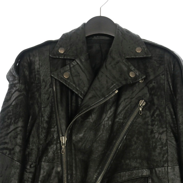 ユリウス JULIUS 17SS ラムレザー ダブルライダース ジャケット