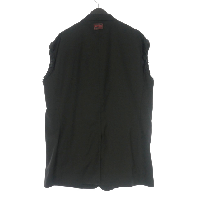 RAF SIMONS 23SS Sleeveless Blazer with Elastic Sleeves Black S | eBay