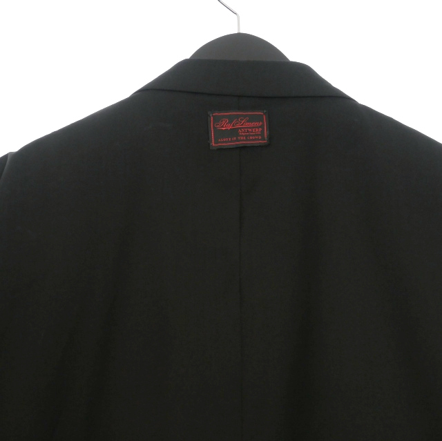 RAF SIMONS 23SS Sleeveless Blazer with Elastic Sleeves Black S | eBay