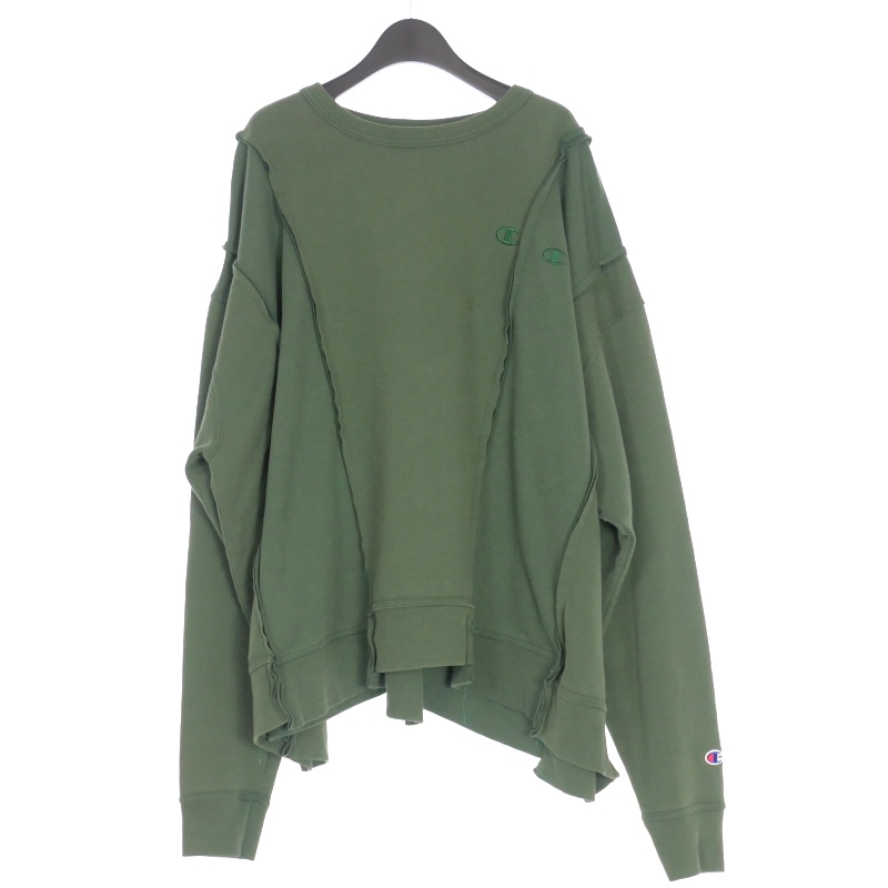 discovered×champion ディスカバード スウェット　ドッキング 中古・古着通販】DISCOVERED (ディスカバード) 再構築ドッキング