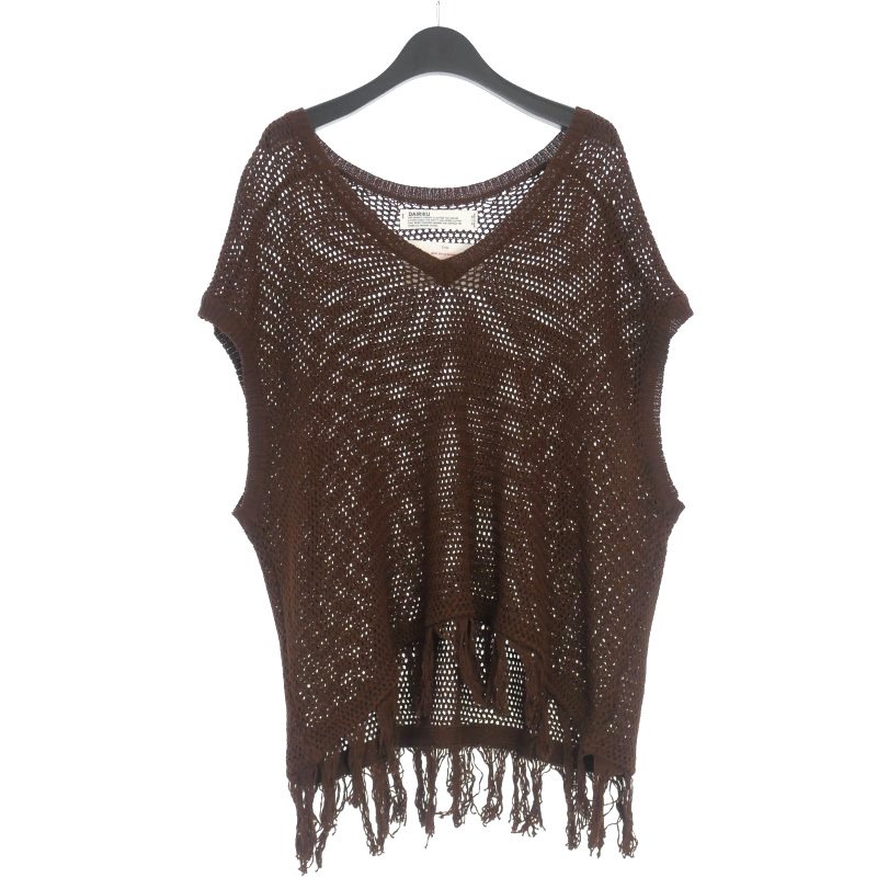ダイリク DAIRIKU 20SS Pullover Fringe Net Knit Vest フリンジ 