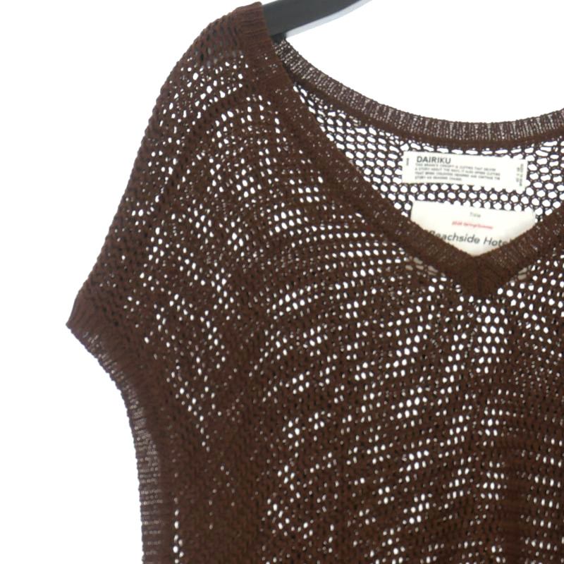 ダイリク DAIRIKU 20SS Pullover Fringe Net Knit Vest フリンジ ダイリク DAIRIKU 20SS Pullover Fringe Net Knit Vest フリンジ