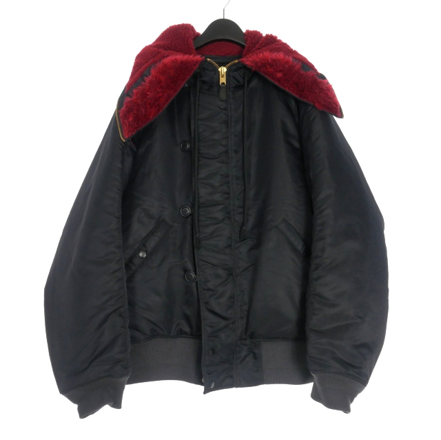 ダブレット doublet 24AW PETAL MOUTH HOOD BOMBER JACKET ボンバー