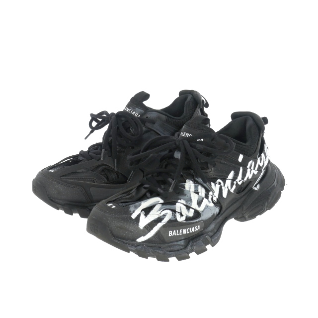バレンシアガ BALENCIAGA Track Signature スニーカー 靴 41 ブラック 