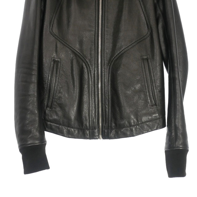 リックオウエンス　インターシャ　14aw リックオウエンス Rick Owens 14AW インターシャ レザー ジャケット